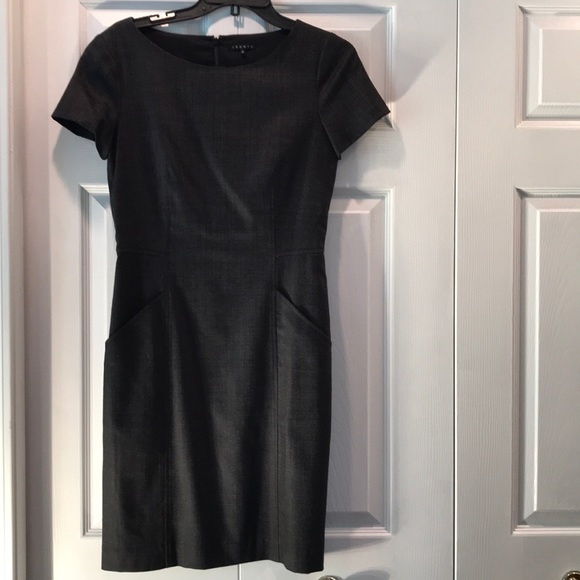 Theory Dresses & Skirts - Theory Charcoal Gray Sheath Dress